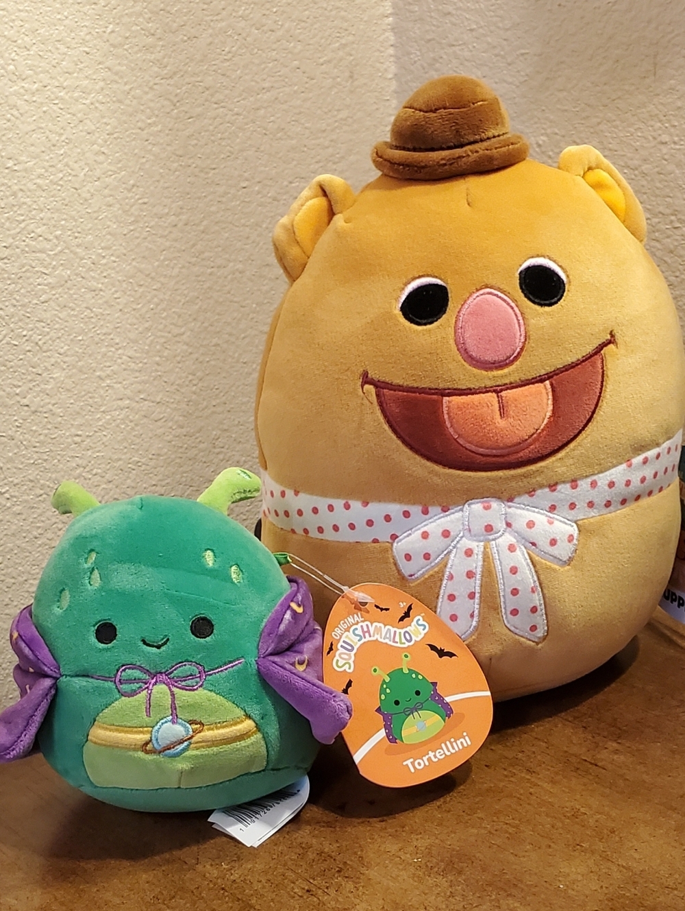 Squishmallows Fozzie Bear & Tortellini Mini.  Plush Toys Both With Tags.